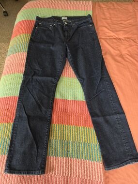 Men's J. Crew 770 Dark Navy Blue Jeans